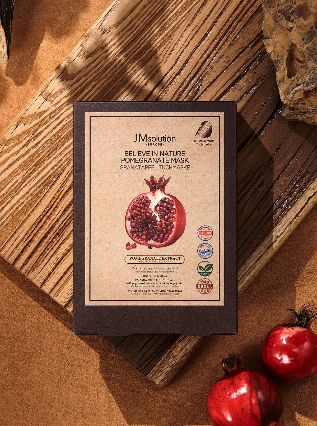 JMSOLUTION Europe BELIEVE IN NATURE POMEGRANATE MASK 10EA