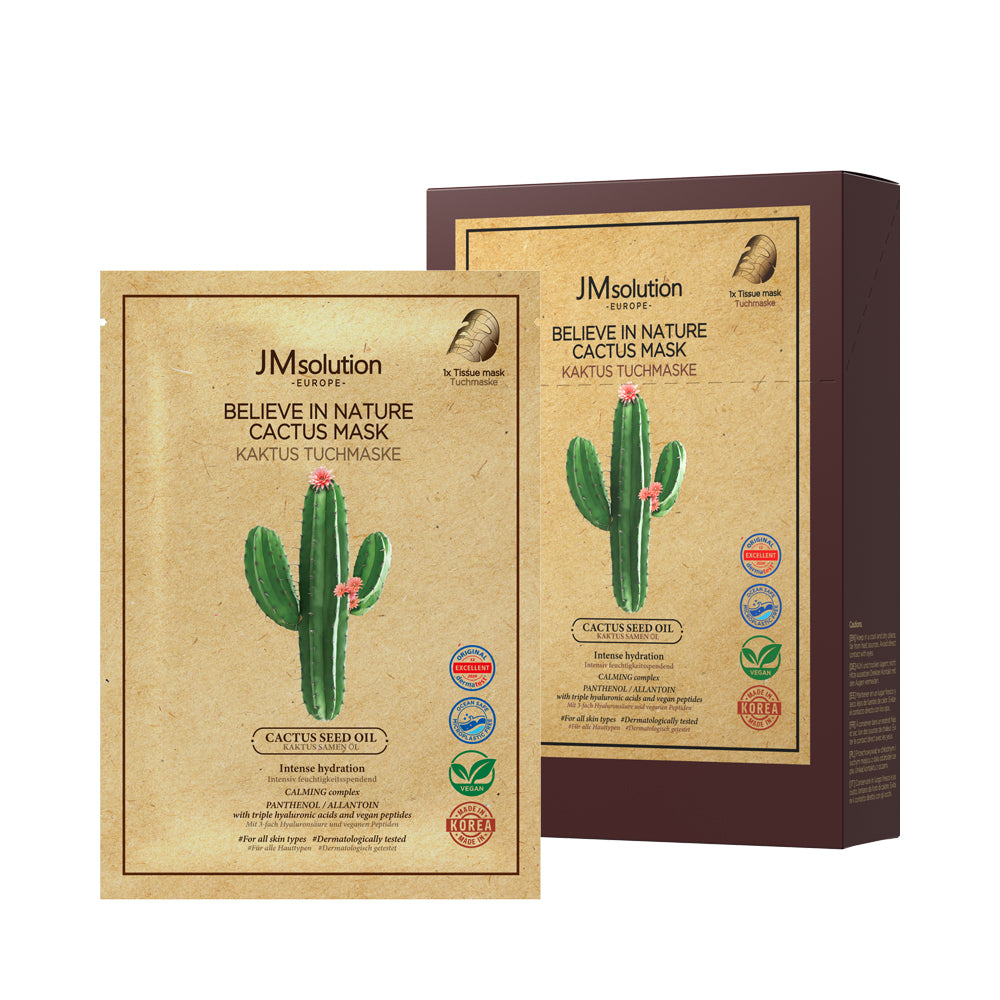 JMSOLUTION Europe BELIEVE IN NATURE CACTUS MASK 10EA