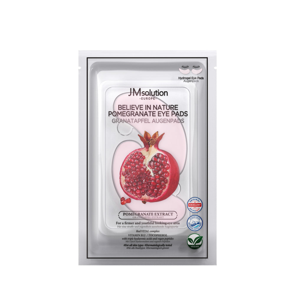JMSOLUTION Europe BELIEVE IN NATURE POMEGRANATE EYE PADS 30EA