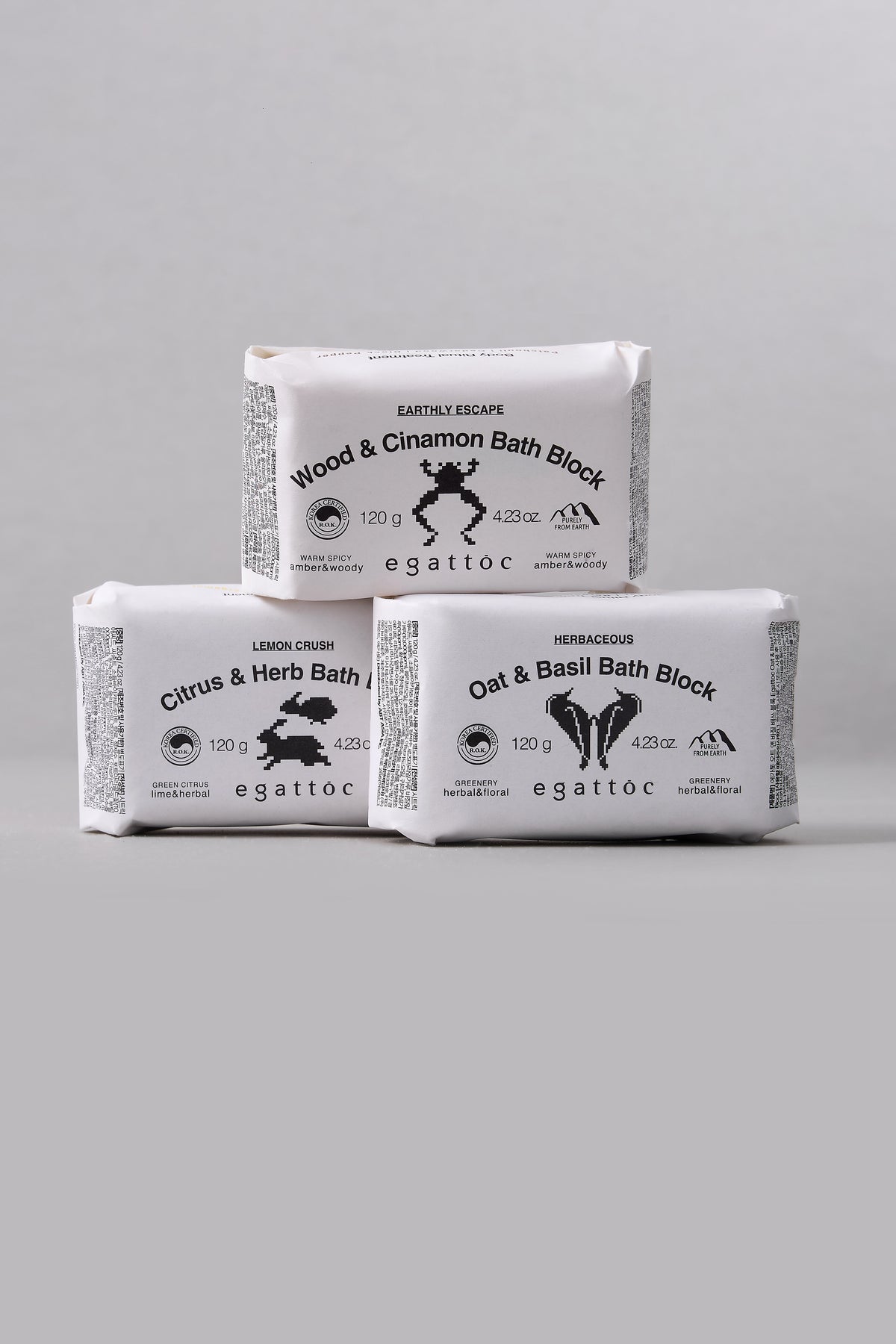 EGATTOC Wood & Cinamon Bath Block (EARTHLY ESCAPE) 120g