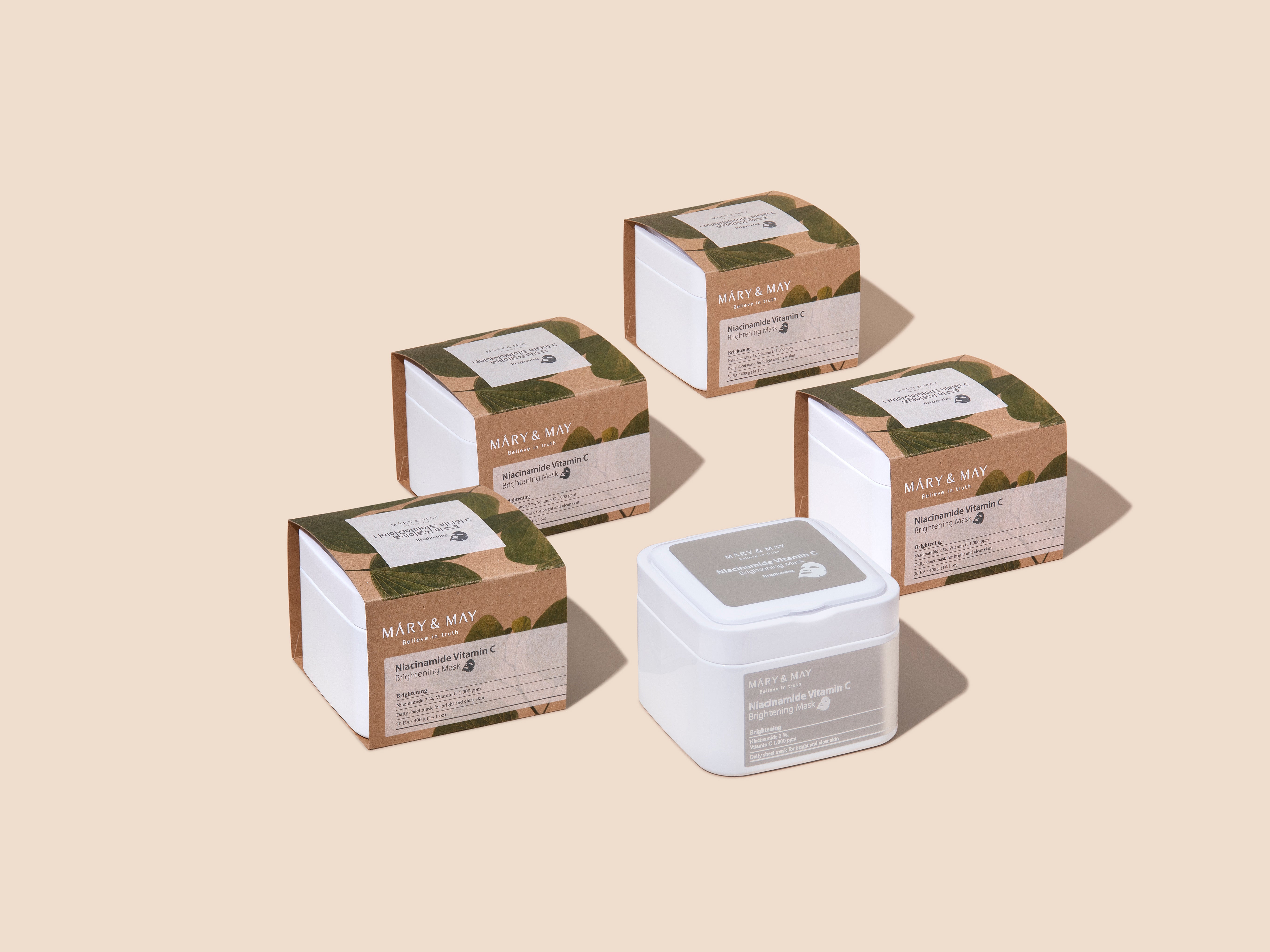 Mary&May Niacinamide Vitamin C Brightening Mask 30ea (400g)
